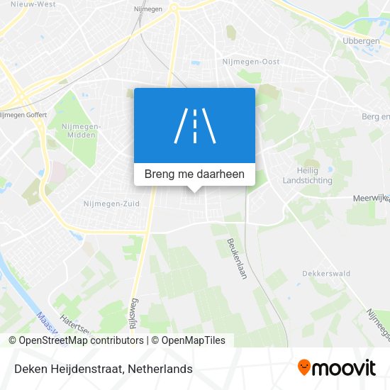 Deken Heijdenstraat kaart