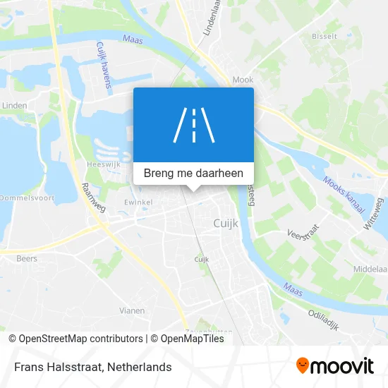 Frans Halsstraat kaart