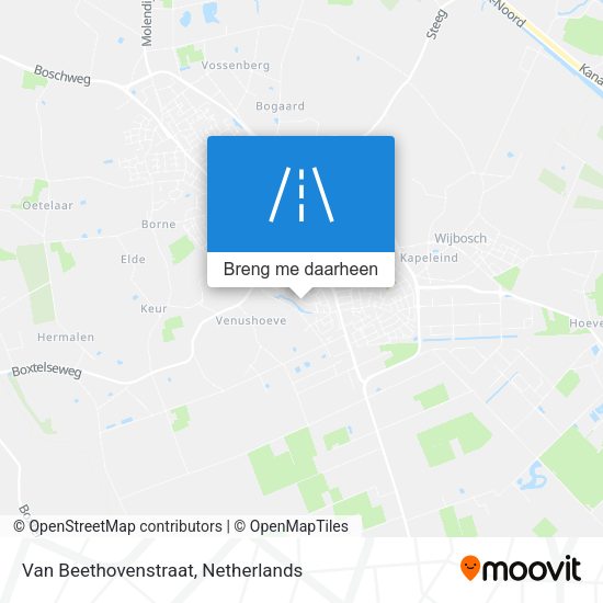 Van Beethovenstraat kaart