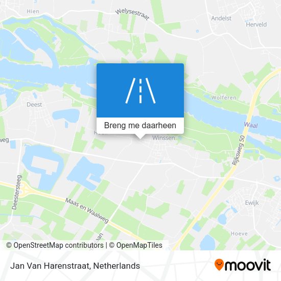 Jan Van Harenstraat kaart