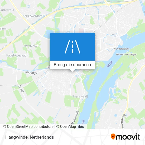 Haagwinde kaart