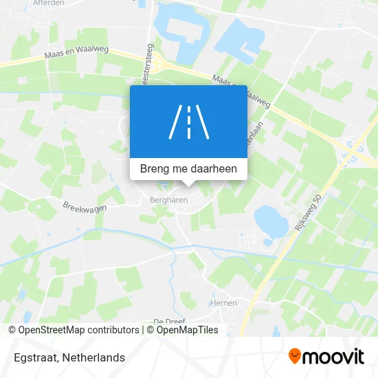 Egstraat kaart