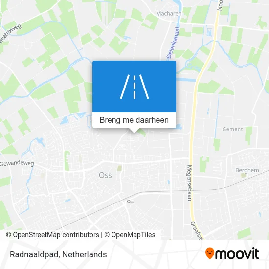 Radnaaldpad kaart
