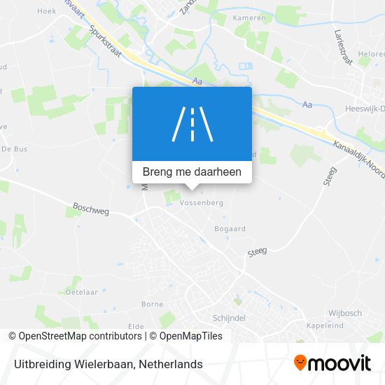 Uitbreiding Wielerbaan kaart