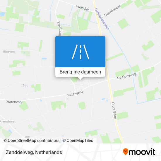 Zanddelweg kaart