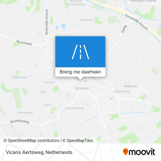 Vicaris Aertsweg kaart