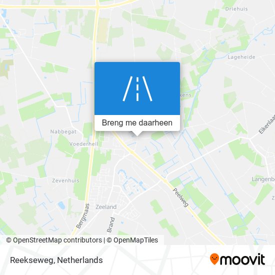 Reekseweg kaart