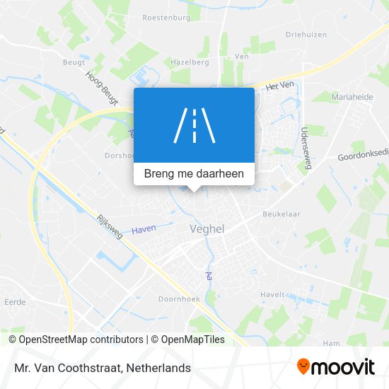 Mr. Van Coothstraat kaart