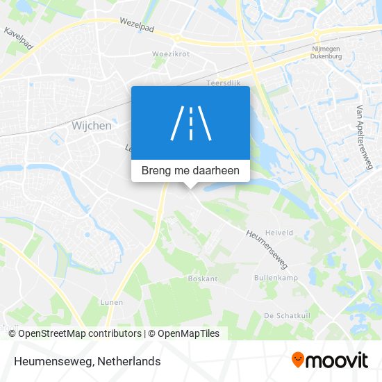 Heumenseweg kaart