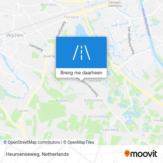 Heumenseweg kaart