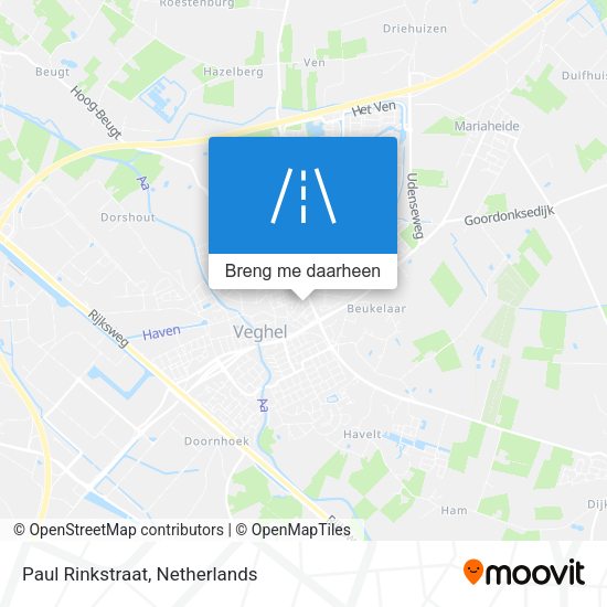 Paul Rinkstraat kaart