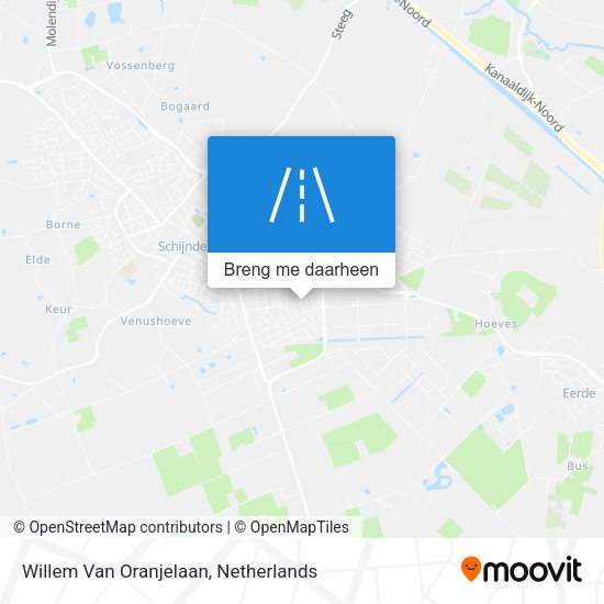 Willem Van Oranjelaan kaart