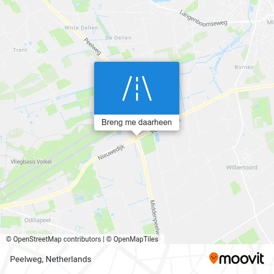 Peelweg kaart