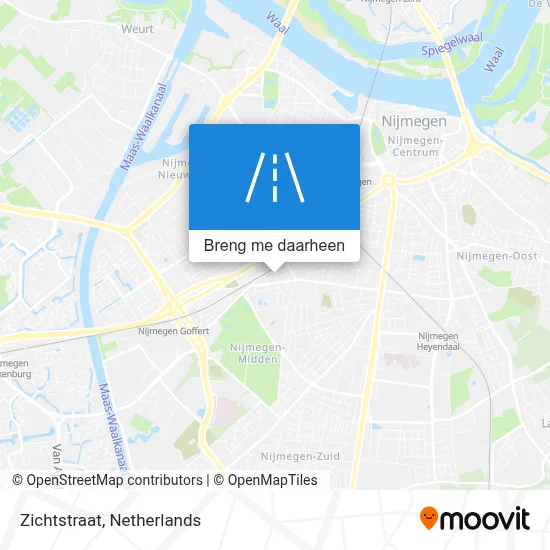 Zichtstraat kaart