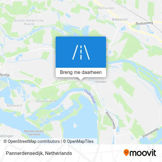 Pannerdensedijk kaart