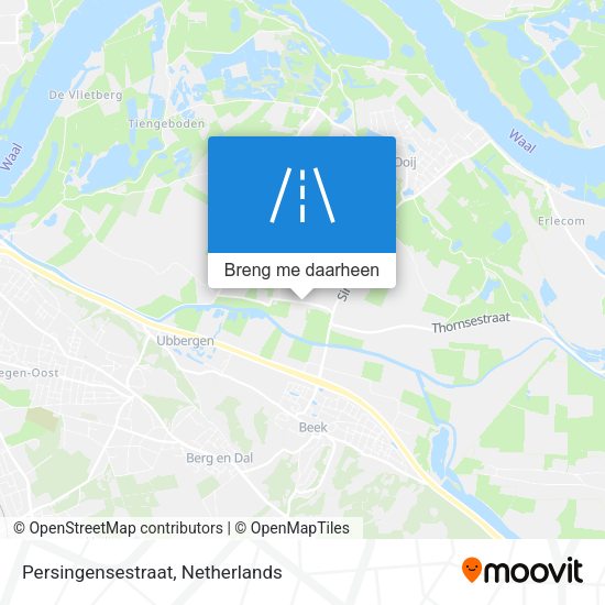Persingensestraat kaart