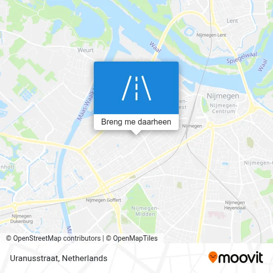 Uranusstraat kaart