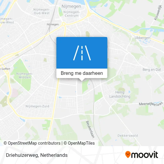 Driehuizerweg kaart