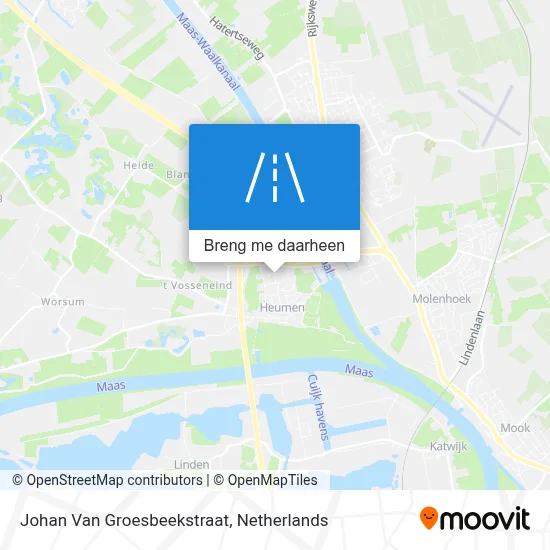 Johan Van Groesbeekstraat kaart