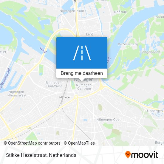 Stikke Hezelstraat kaart