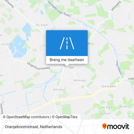 Oranjeboomstraat kaart