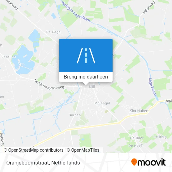 Oranjeboomstraat kaart