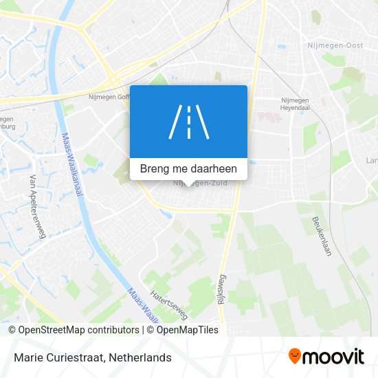 Marie Curiestraat kaart