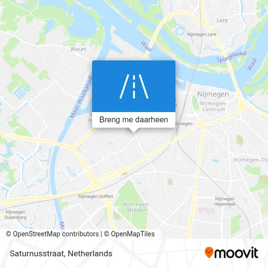 Saturnusstraat kaart