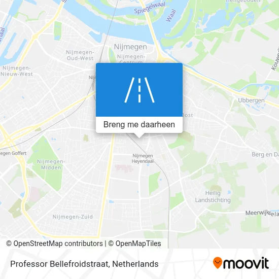 Professor Bellefroidstraat kaart