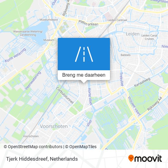 Tjerk Hiddesdreef kaart