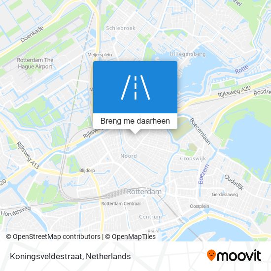 Koningsveldestraat kaart