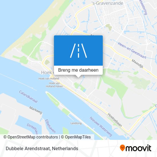Dubbele Arendstraat kaart