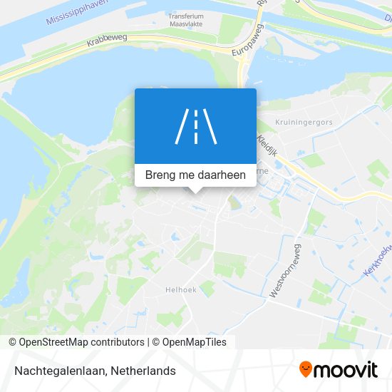 Nachtegalenlaan kaart