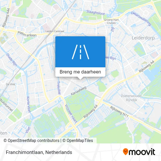 Franchimontlaan kaart