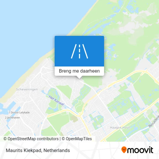 Maurits Kiekpad kaart