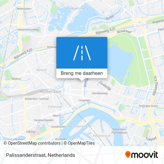 Palissanderstraat kaart