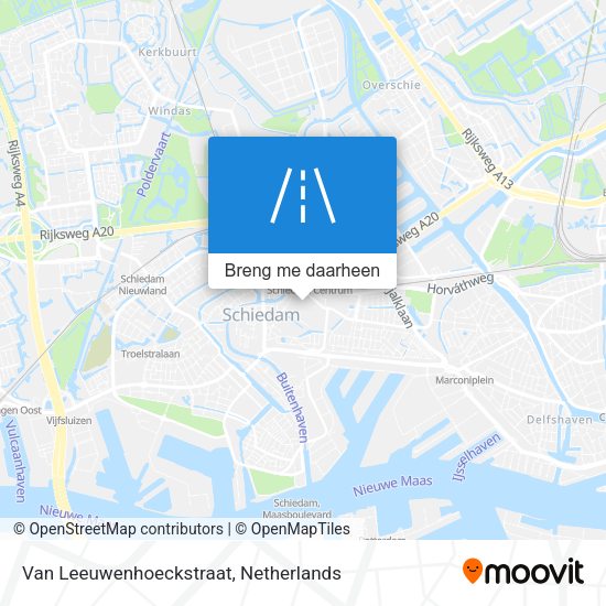 Van Leeuwenhoeckstraat kaart