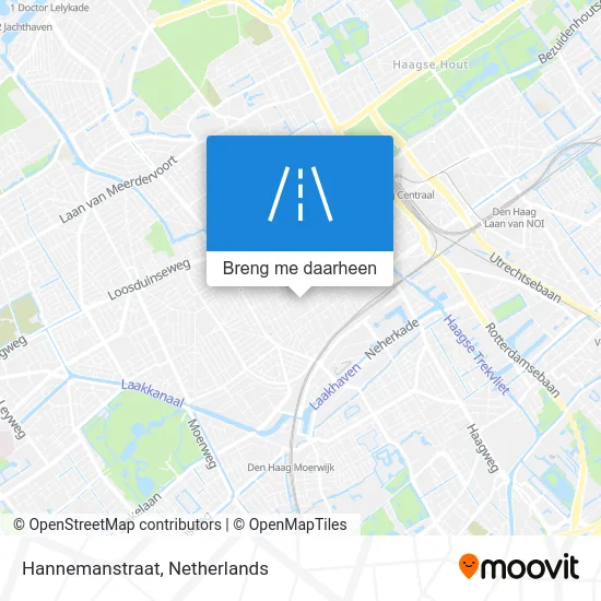 Hannemanstraat kaart