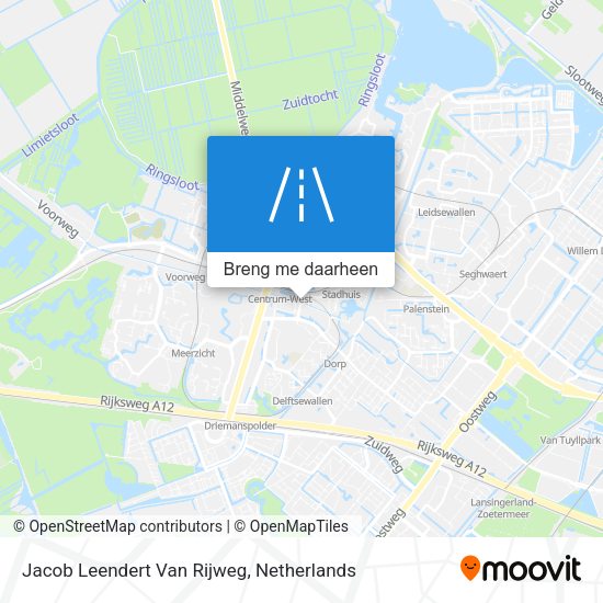 Jacob Leendert Van Rijweg kaart