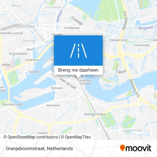 Oranjeboomstraat kaart