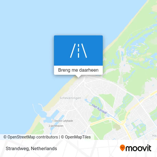 Strandweg kaart