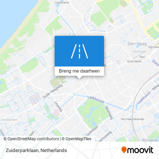 Zuiderparklaan kaart