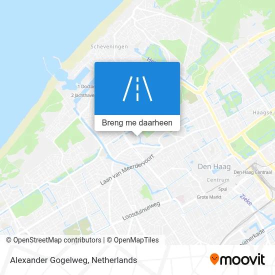Alexander Gogelweg kaart