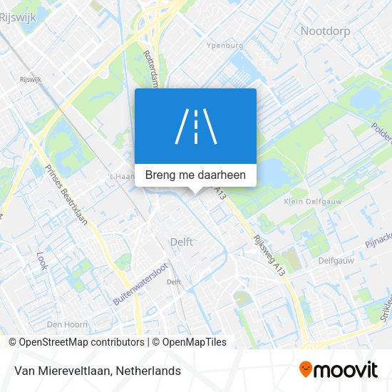 Van Miereveltlaan kaart