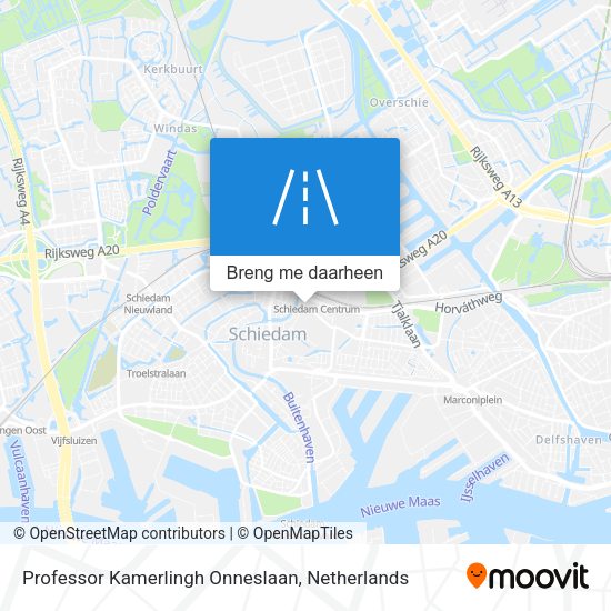 Professor Kamerlingh Onneslaan kaart
