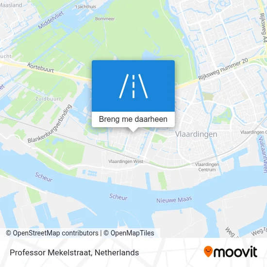 Professor Mekelstraat kaart