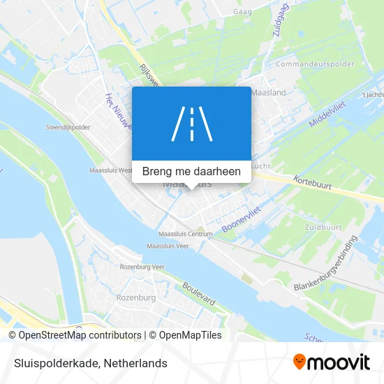 Sluispolderkade kaart