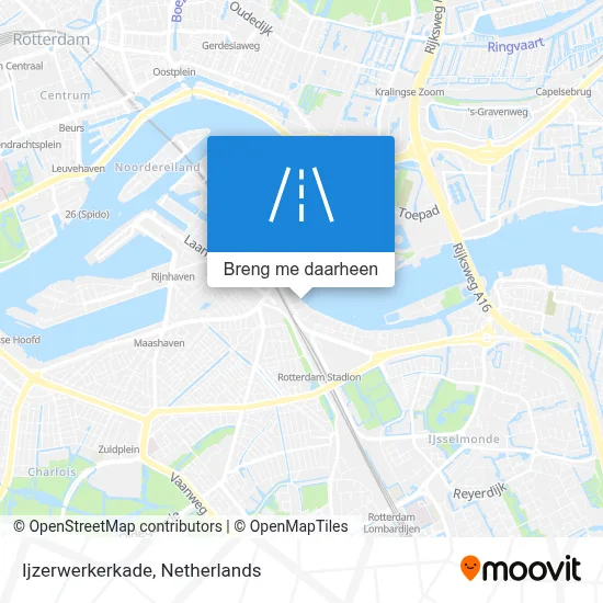 Ijzerwerkerkade kaart