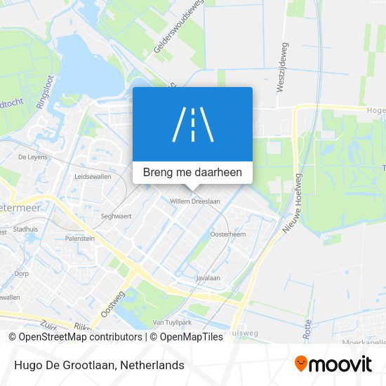 Hugo De Grootlaan kaart
