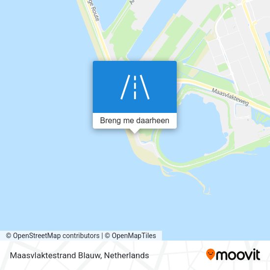 Maasvlaktestrand Blauw kaart